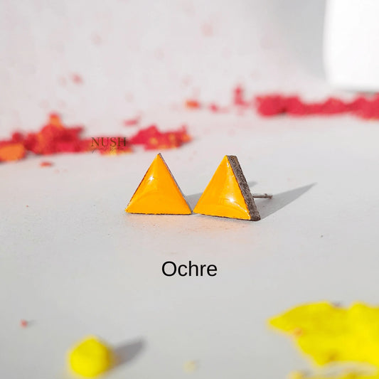 Resin Triangle studs