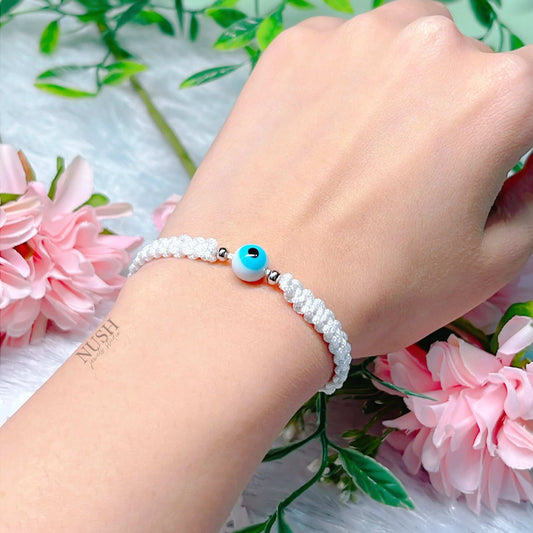 White Evil Eye bracelet