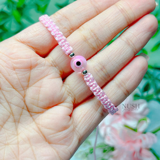 Pink Evil Eye bracelet