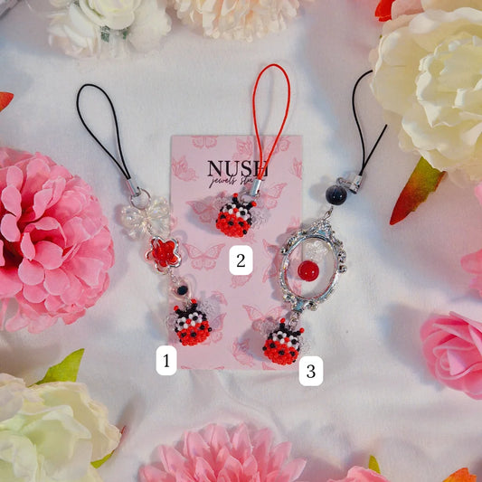 Lady Bug Phone Charms