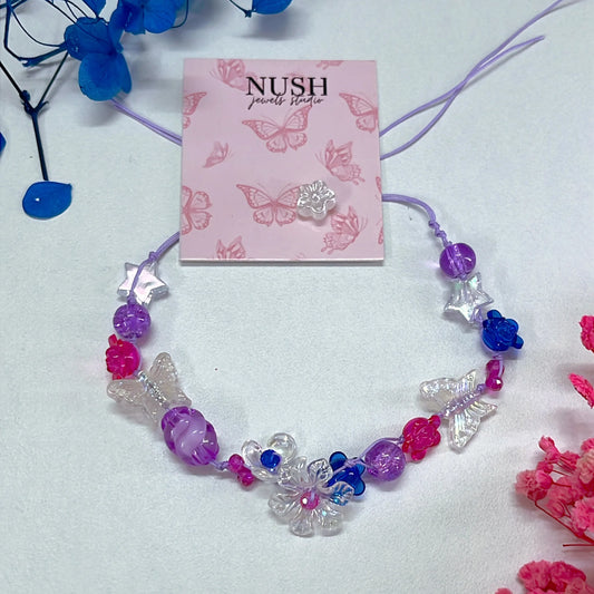 Purple whimsical bracelet