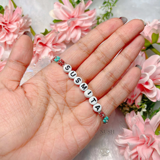 Make it yours- beaded name bracelet