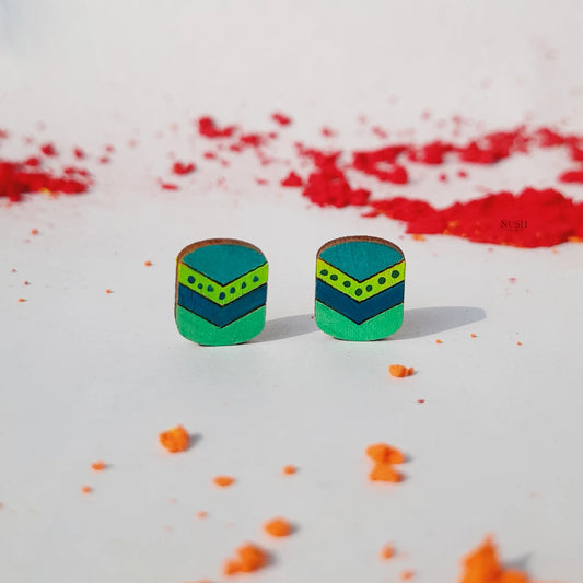 Tribal Green Studs