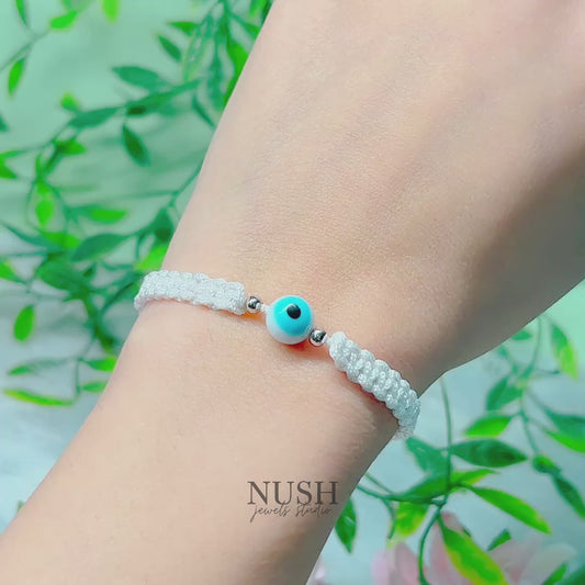 White Evil Eye bracelet
