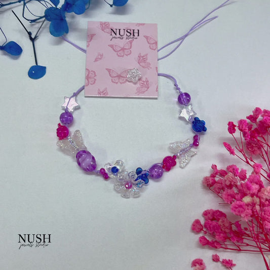 Purple whimsical bracelet