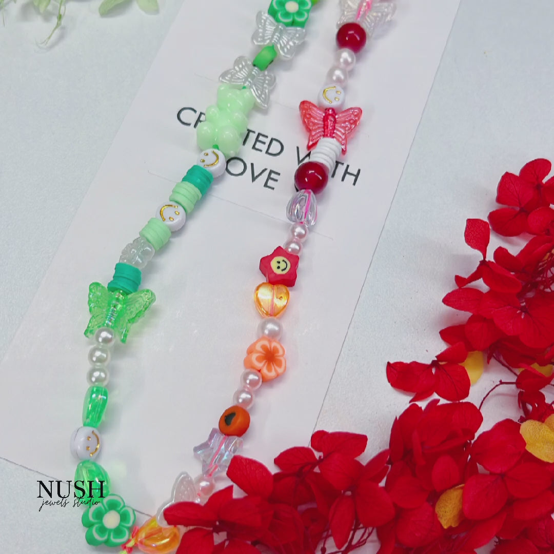 Multicoloured phone charm