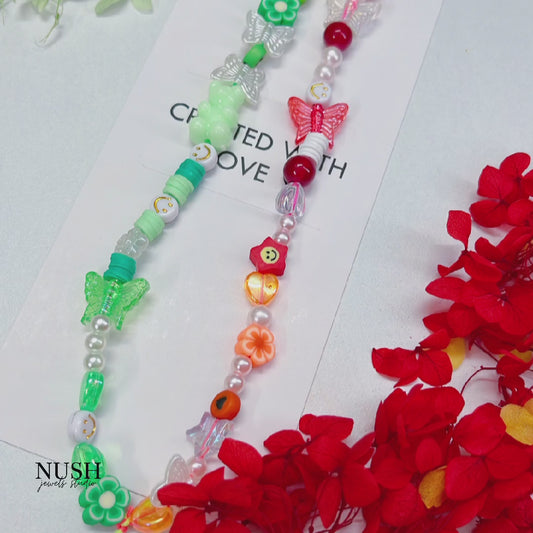 Multicoloured phone charm