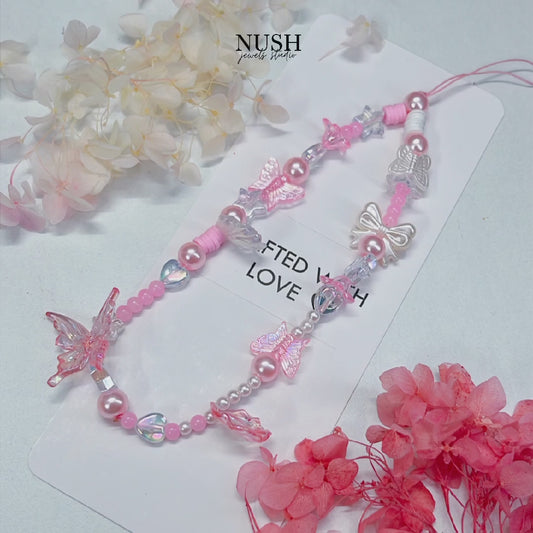 pink phone charms